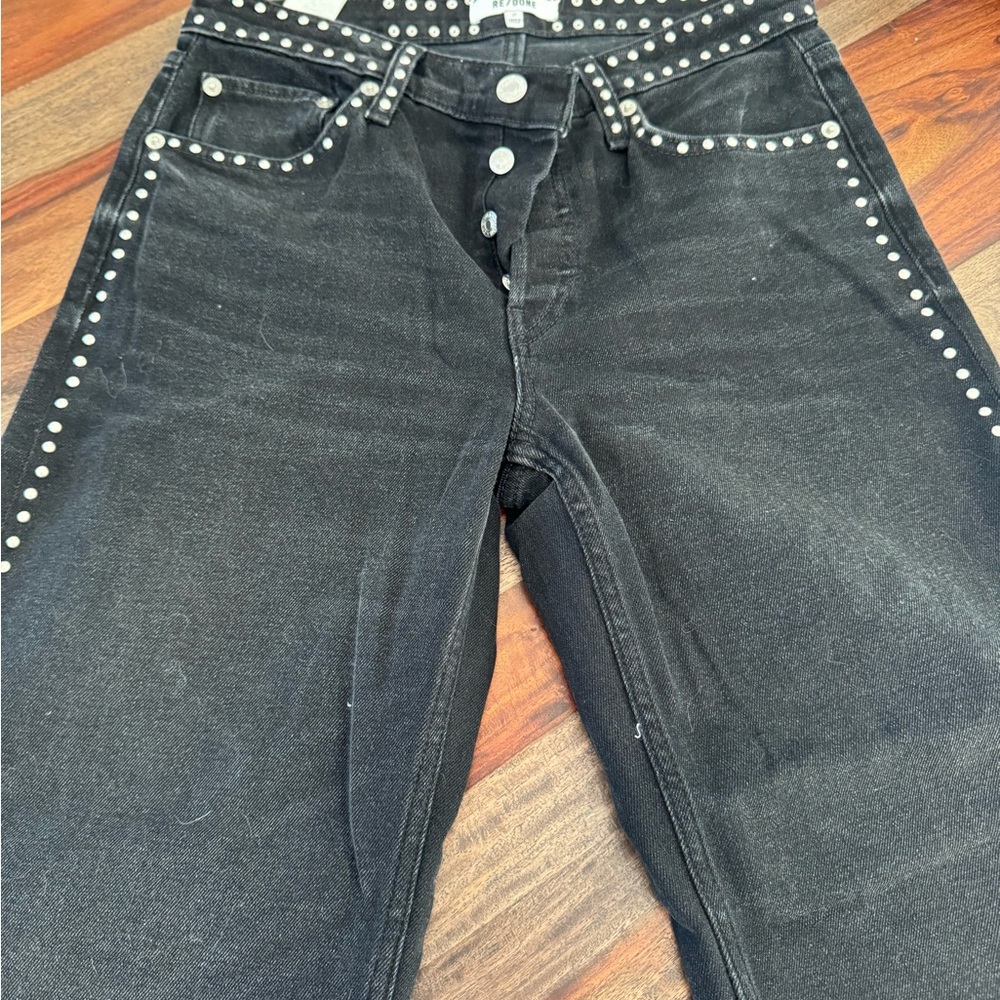 Studded Black Women's Jeans